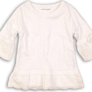 Halenka dívčí bavlněná, Minoti, Hydrangea 3, bílá – 152/158 | 12/13let