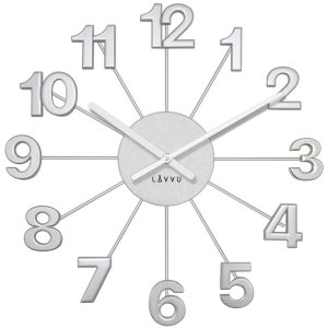 Lavvu LCT5000 – Stříbrné hodiny Nuance vyrobené v Čechách o průměru 42cm