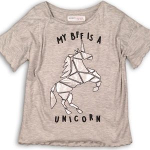 Tričko dívčí s krátkým rukávem, Minoti, Gleam 2, šedá – 152/158 | 12/13let