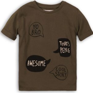 Tričko chlapecké s krátkým rukávem, Minoti, TB TSHIRT 5, hnědá – 92/98 | 2/3let