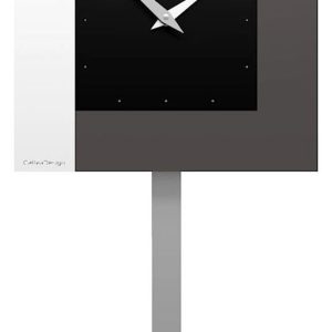 Hodiny CalleaDesign 58-11-1-5 Pendulum stripes 60 cm černá