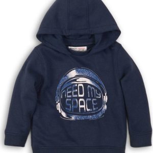 Mikina chlapecká s kapucí, Minoti, TB FLEECE HOODY 1, tmavě modrá – 92/98 | 2/3let