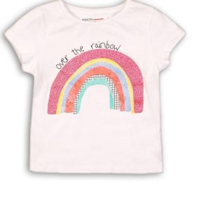 Tričko dívčí s krátkým rukávem, Minoti, TG TEE 1, bílá – 68/80 | 6-12m