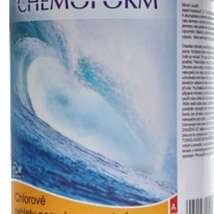 Chlorové tablety Maxi do bazénu – pomalurozpustné 1kg, 200g tablety CHEMOFORM