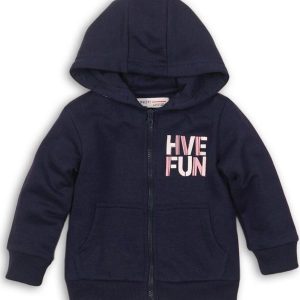 Mikina dívčí celopropínací, Minoti, TG ZIP 4, tmavě modrá – 92/98 | 2/3let