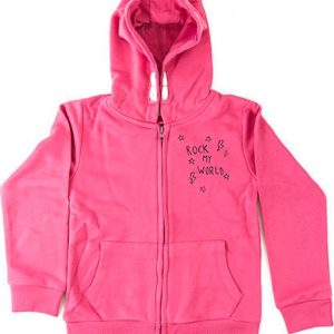 Mikina dívčí celopropínací, Minoti, KG ZIP 10, růžová – 152/158 | 12/13let