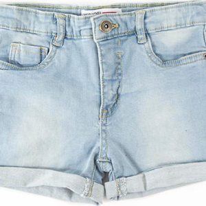 Kraťasy dívčí džínové s elastenem, Minoti, KG DSHORT 7, modrá – 98/104 | 3/4let