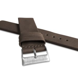 Tmavě hnědý hladký řemínek LAVVU PLAIN z luxusní kůže Top Grain – 26