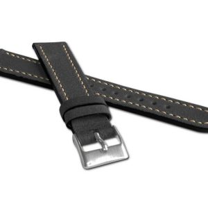 Černý řemínek LAVVU RETRO z luxusní kůže Top Grain – 20