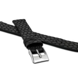 Černý řemínek s propleteným vzorem LAVVU TWIST z luxusní kůže Top Grain – 20