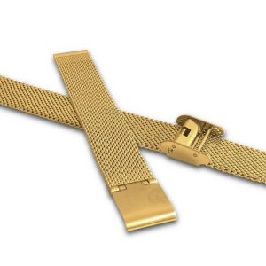 Zlatý kovový tah MINET MESH Band Gold – 16