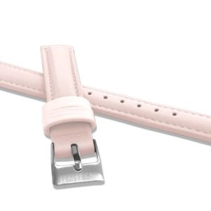 Světle růžový prošitý řemínek MINET z luxusní kůže Top Grain – 16