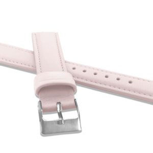 Světle růžový prošitý řemínek MINET z luxusní kůže Top Grain – 18