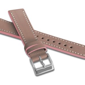 Béžový prošitý řemínek MINET SLIM z luxusní kůže Top Grain – 14