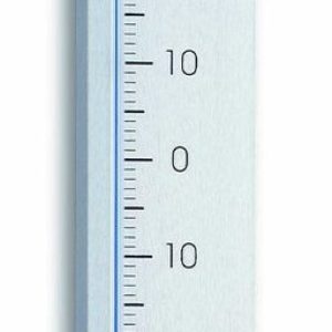 TFA 12.2033 LINEA –  Designový nástěnný vnitřní a venkovní teploměr z hliníku