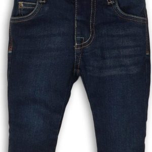 Kalhoty chlapecké džínové, Minoti, SMART 6, tmavě modrá – 86/92 | 18-24m
