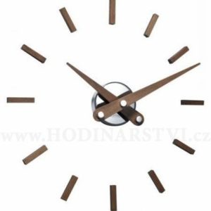 Hodiny Nomon Sunset 50cm verze ořech dřevo / chrom