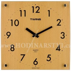 Hodiny Twins 292-1 natur 30cm