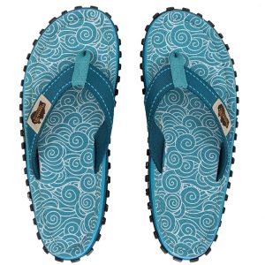 Gumbies Islander Turquoise Swirls Gecko36
