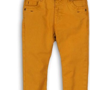 Kalhoty chlapecké s elastenem, Minoti, NORTH 10, žlutá – 68/80 | 6-12m