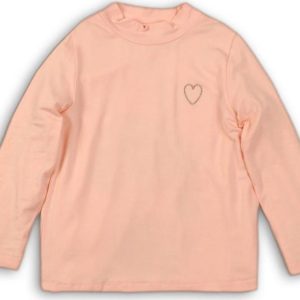 Tričko dívčí bavlněné s dlouhým rukávem, Minoti, TIME 7, růžová – 98/104 | 3/4let