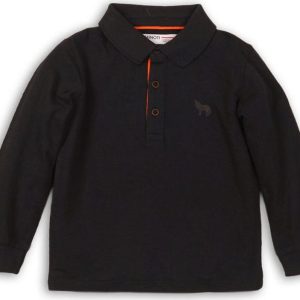 Tričko chlapecké POLO bavlněné s dlouhým rukávem, Minoti, SCOUT 6, antracit – 152/158 | 12/13let
