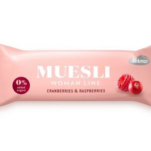 Tekmar Tyčinka müsli bez přidaného cukru brusinkovo – malinová 30 g