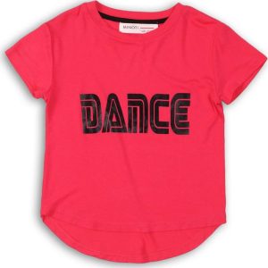 Tričko dívčí s krátkým rukávem, Minoti, DANCE 6, růžová – 98/104 | 3/4let
