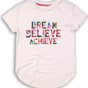 Tričko dívčí s krátkým rukávem, Minoti, DANCE 8, bílá – 98/104 | 3/4let