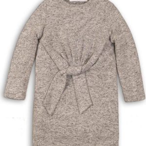 Šaty dívčí úpletové, Minoti, WISTFUL 5, šedá – 98/104 | 3/4let