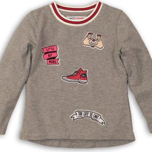 Tričko dívčí s dlouhým rukávem, Minoti, ELEVATE 3, šedá – 152/158 | 12/13let