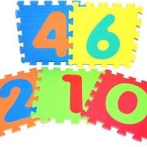 Měkké puzzle bloky číslice, WIKY, W118620