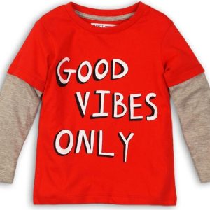 Tričko chlapecké s dlouhým rukávem, Minoti, BW LTEE 4, červená – 68/80 | 6-12m