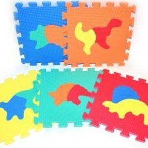 Měkké puzzle bloky DINO 30 cm, WIKY, 118641
