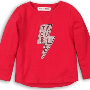 Tričko dívčí s dlouhým rukávem, Minoti, GW LTEE 7, růžová – 86/92 | 18-24m