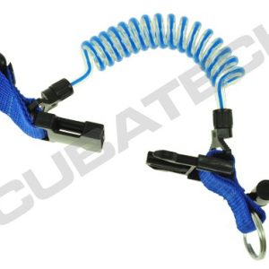 Tecline Retraktor Spirála S Plastovou Karabinou – Modrá