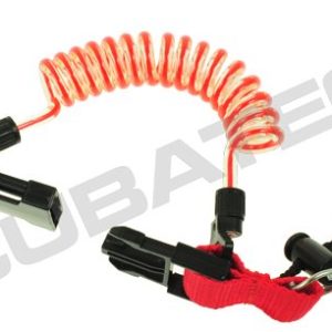 Tecline Retraktor Spirála S Plastovou Karabinou – červená