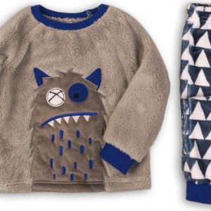 Pyžamo chlapecké fleezové, Minoti, FLUFF 2, kluk – 68/80 | 6-12m