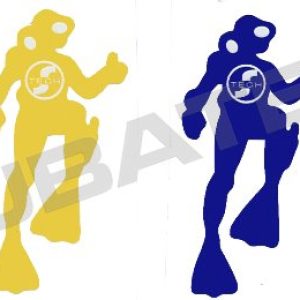 Tecline Nálepka "diver", 7 X 3,5 Cm