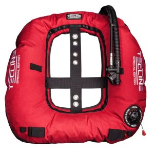 Tecline Donut 22 Special Edition Rebreather Ii, červená (22kg/50lbs) – Volitelná Délka Inflátorové Hadice