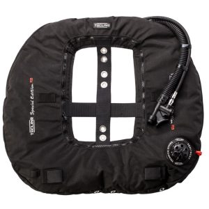 Tecline Donut 22 Special Edition Rebreather Ii, černá (22kg/50lbs) – Volitelná Délka Inflátorové Hadice
