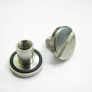 Tecline Nerez Matka Se šroubem A O-kroužkem Dlouhý (14 Mm)