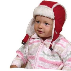 čepice ušanka, Bugga, PD380, červená – 98 | 3roky