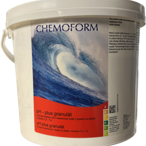 PH plus 3kg  – zvýšení pH v bazénu – ph+, granulát CHEMOFORM