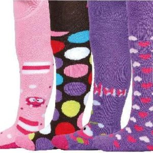 punčochy dívčí froté, Bugga, PD552, mix,LZE OBJEDNAT POUZE CELÉ BALENÍ 4 KS – 86/92 | 18-24m