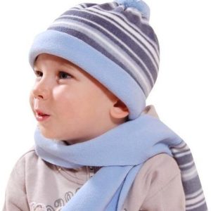 čepice a šála, Bugga, PD618, modrá – 98 | 3roky