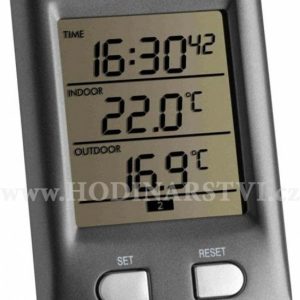 Bezdrátový teploměr s hodinami TFA 30.3034.10 RATIO