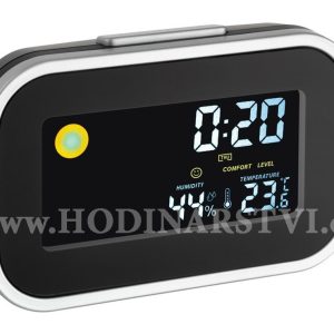 Digitální budík se zobrazováním vnitřní teploty a vlhkosti TFA 60.2015