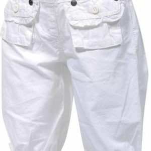 Kalhoty 3/4 dívčí, Pidilidi, PD852, bílá – 74 | 9m