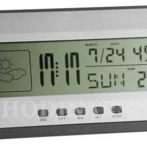 Teploměr s vlhkoměrem a hodinami TFA 35.1065